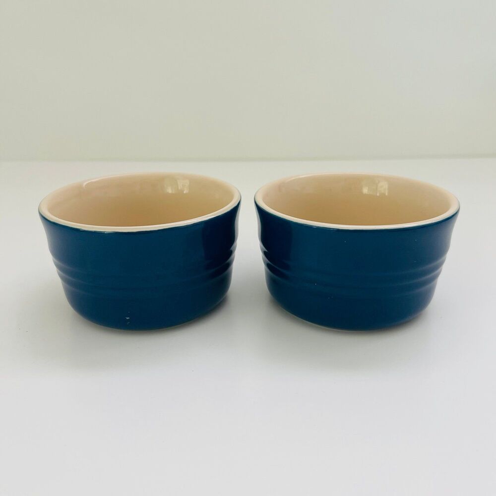 LE CREUSET Cobalt Blue 240ml Large Ramekin, Set of 2